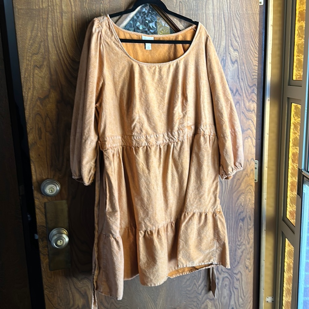 1X Harvest Gold Dress
